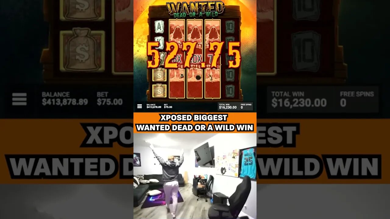 Xposed "Biggest Wanted Dead Or A Wild Win" | BIG WIN #shorts