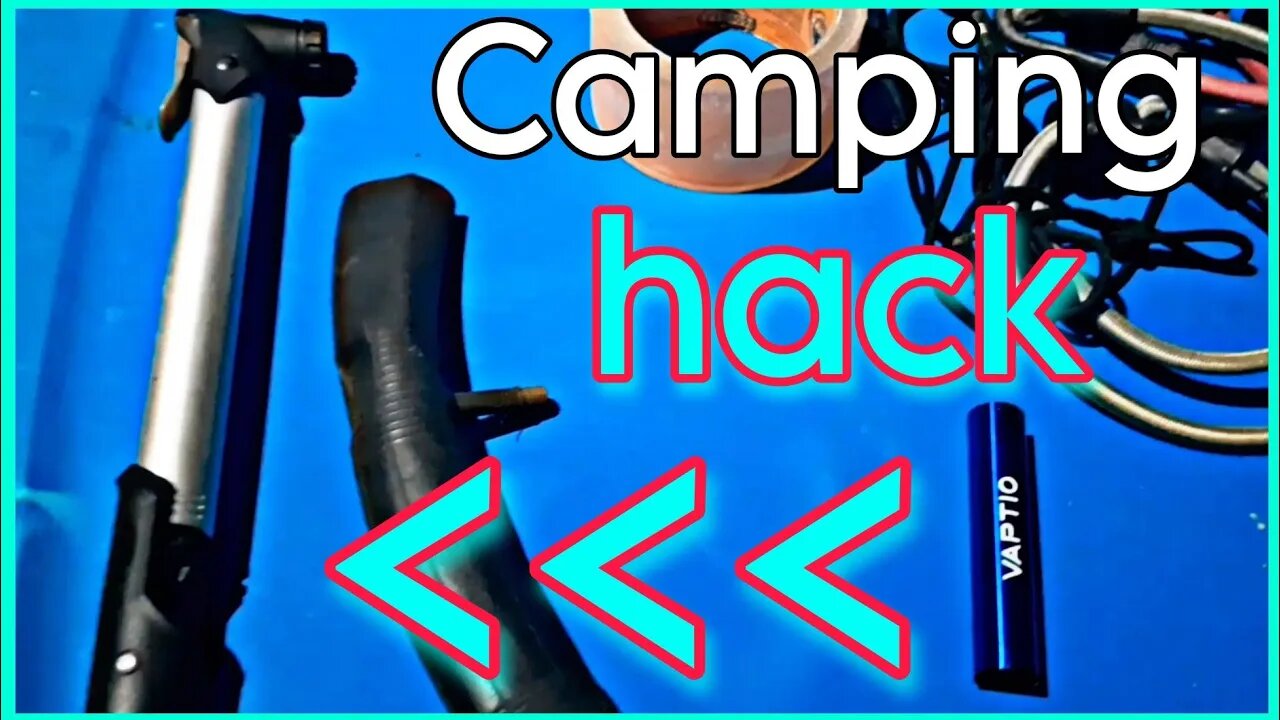 Hand Pump ADAPTER hack / build - AIR Bed - Bushcraft / Camping DIY