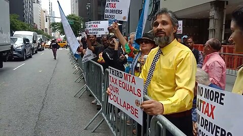 The Exemption from Congestion Pricing Rally Outside @GovKathyHochul Office 6/21/23 hosted by @NYTWA.