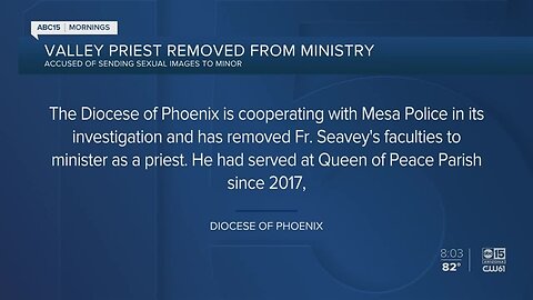 Priest removed from ministry amid investigation