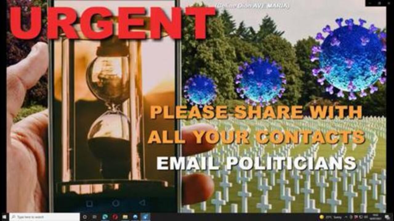 URGENT STOP VACCINATIONS NOW! EMAIL YOUR POLITICIANS! BY PROF MIKE YEADON.