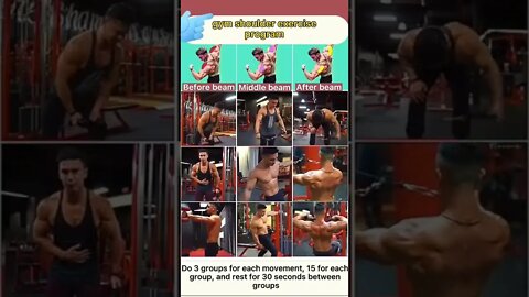 gym shoulder exercise programe