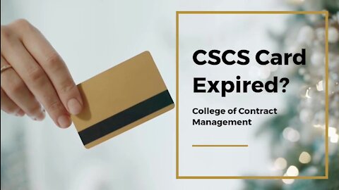 CSCS Card Expired