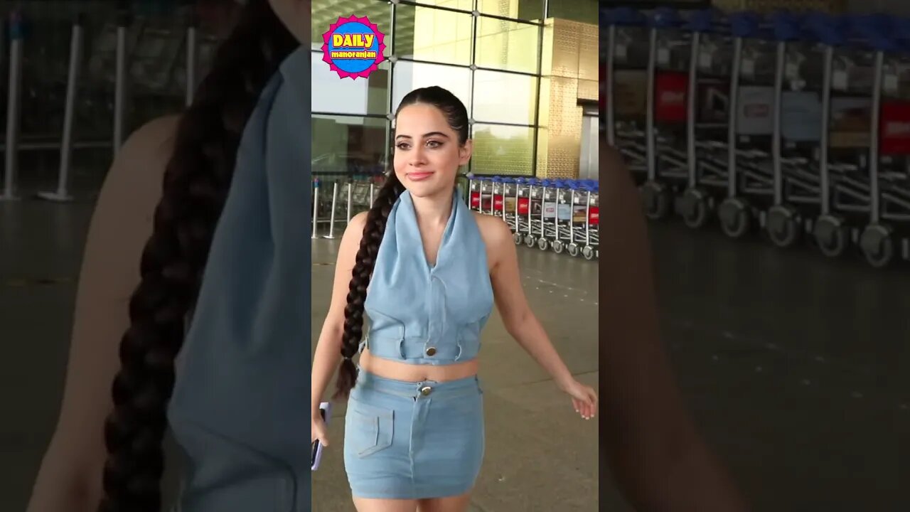 Uorfi Javed Clicked At Airport Travelling To Delhi