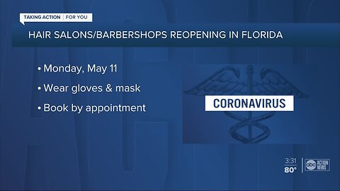 Hair salons, barber shops to reopen May 11