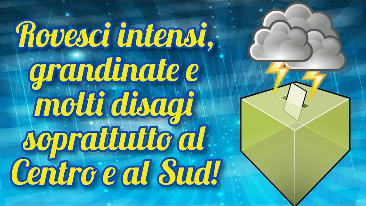 Così il maltempo rischia di condizionare le elezioni