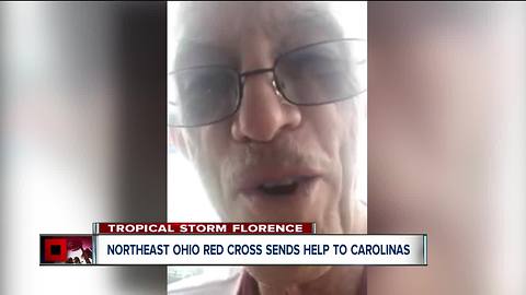 70-year-old volunteer helping with Florence