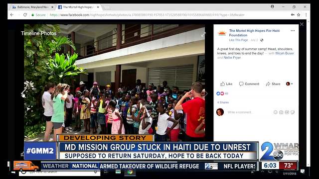 Return trip home from Haiti for local mission group delayed due to riots