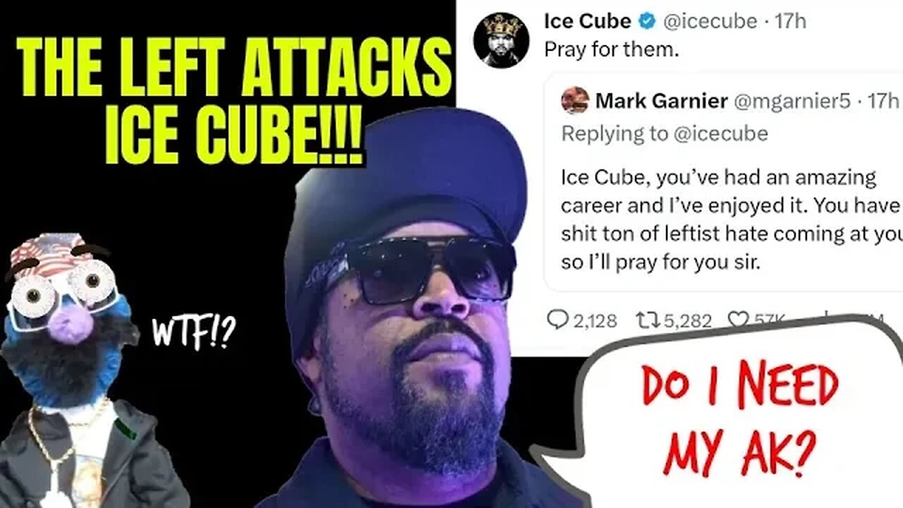 Ice Cube Gets ATTACKED By The LEFT! | Cube Caps Back On Twitter With Hilarious Response