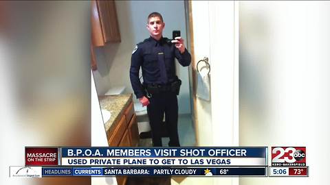 BPOA members visit Bakersfield officer shot in Las Vegas shooting