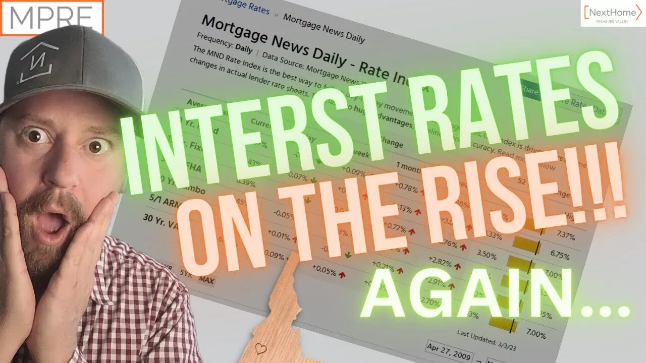 Mortgage Interest Rates are RISING! The Boise Housing Market and Rates - Mar. 2023