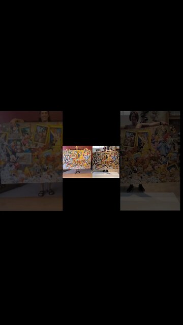 Synchronized 5000-piece #puzzle Pickup with @Vickymakesandbuilds 🥳 #puzzle #disney #shorts