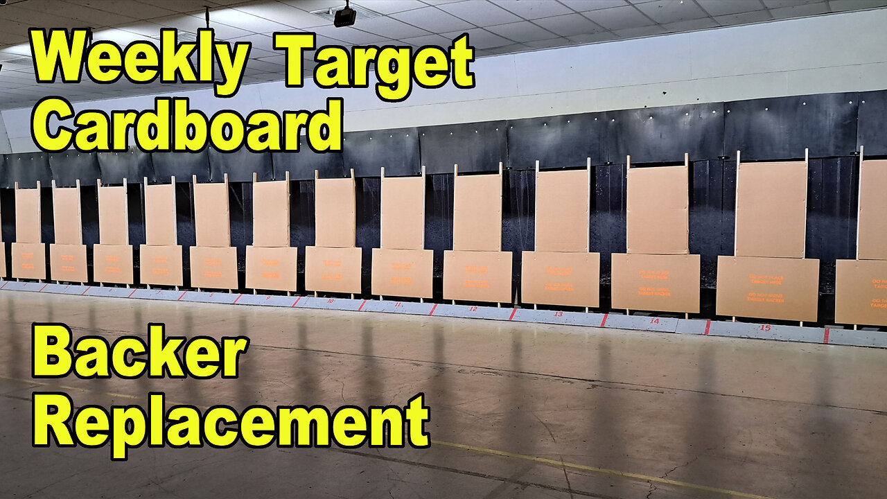 Range Target Backer Cardboard Replacement