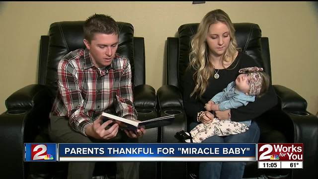 Tulsa parents thankful for 'miracle baby' who lived to see her first birthday