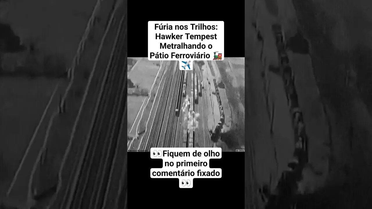 Fúria nos Trilhos: Hawker Tempest Metralhando o Pátio Ferroviário 🚂✈️ #guerra #war #ww2