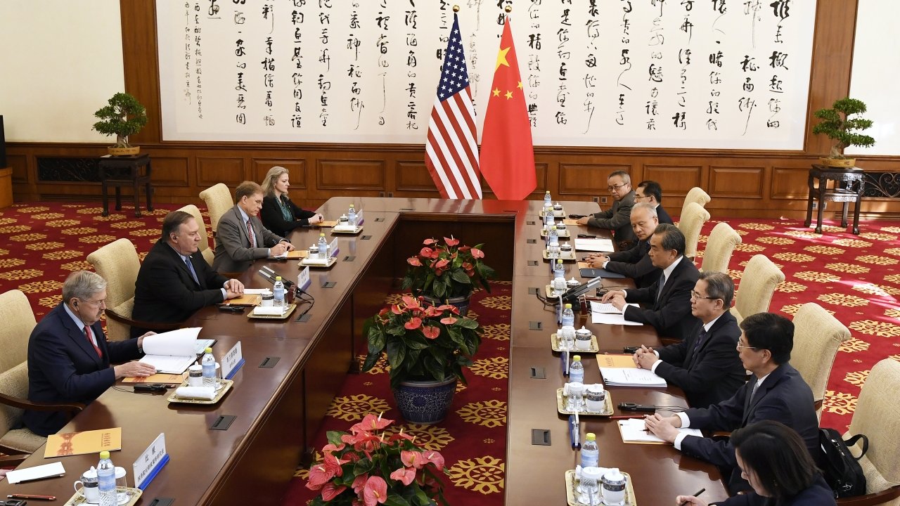 Pompeo And Chinese Foreign Minister Trade Jabs During Meeting