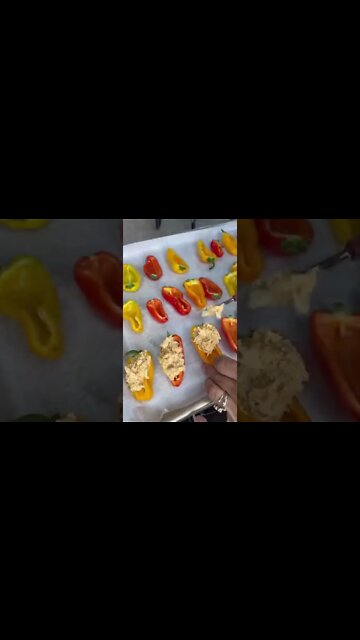 Buffalo mini peppers | FREE Keto Recipe (Link In Description) #Shorts