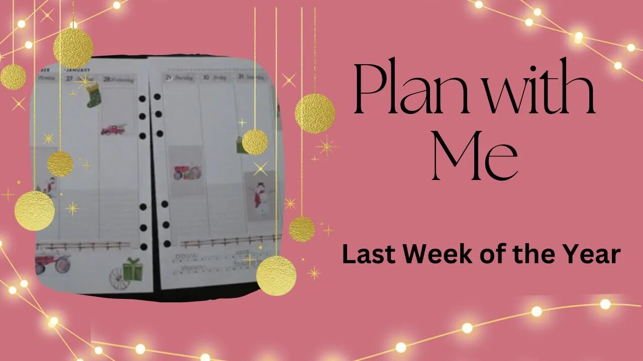 Plan With Me - Last Week of the Year