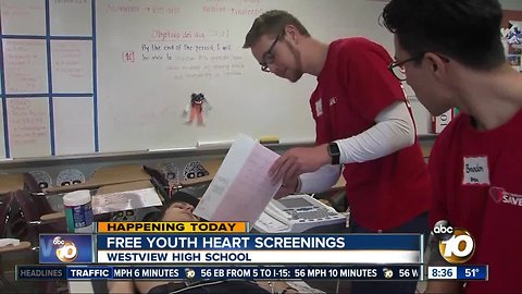 Free youth heart screenings