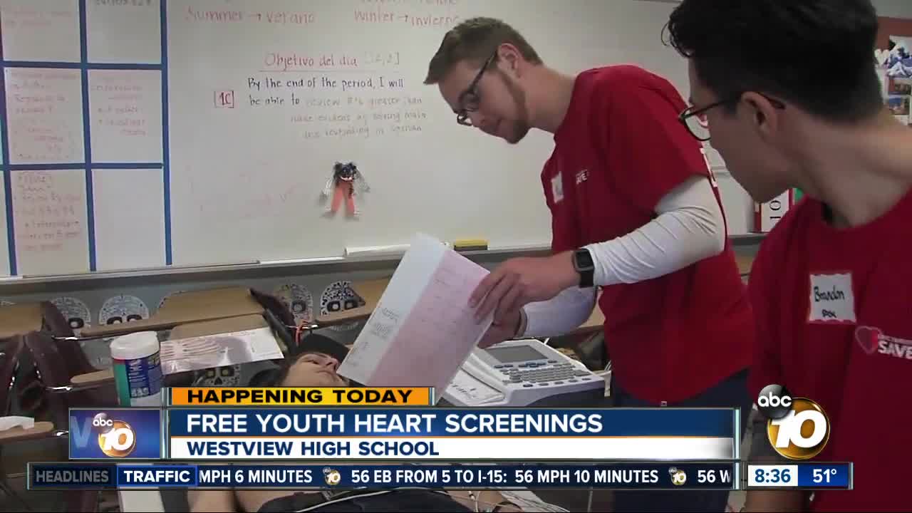 Free youth heart screenings