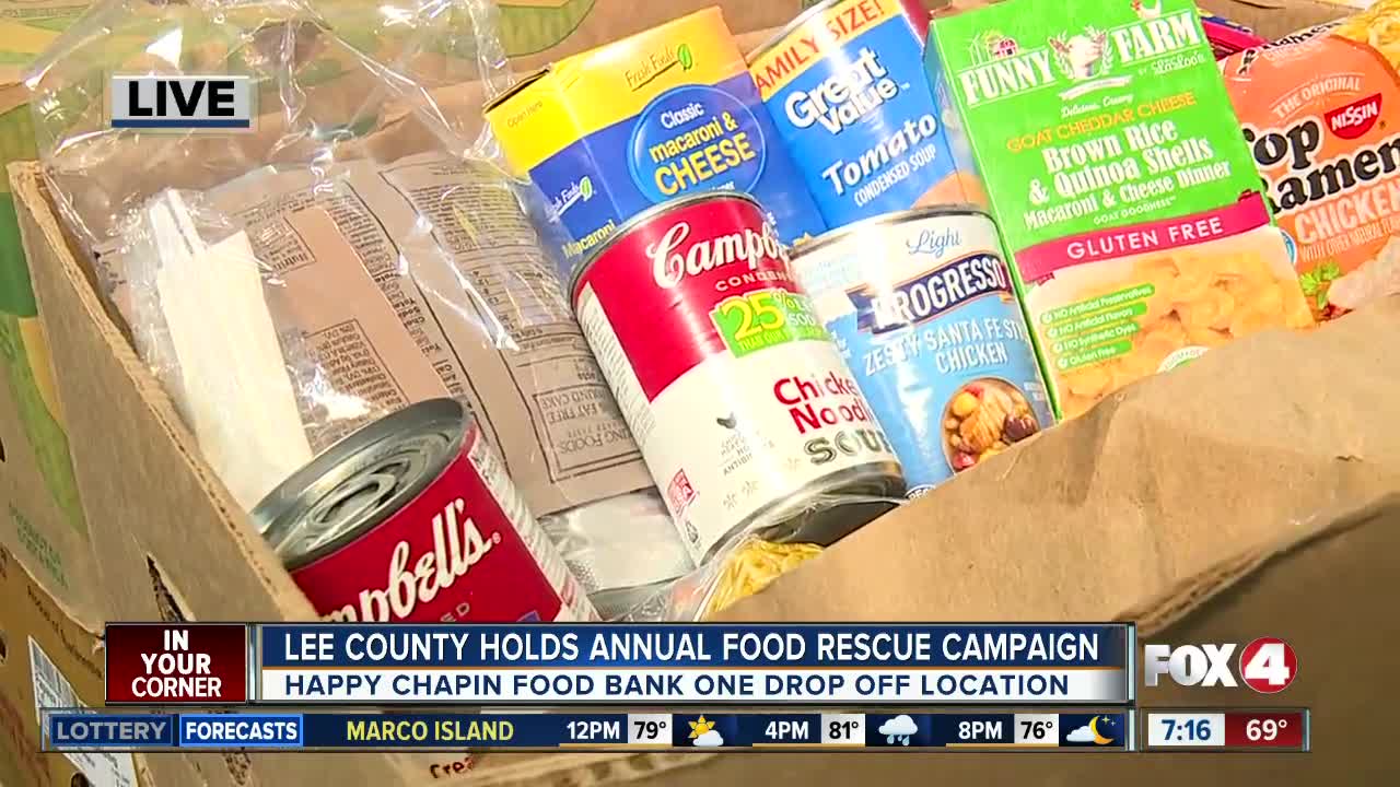 Lee County Solid Waste holds second annual 'Donated, not Wasted' food rescue campaign - 7am live report