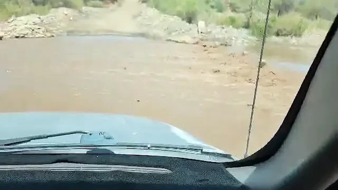 off of Table Mesa Riad in back of Lake Plesant. road Flooded