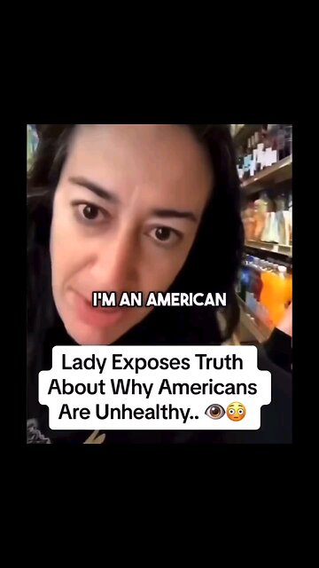 Lady explains American food to Italy food.america definitely trying to keep Americans fat