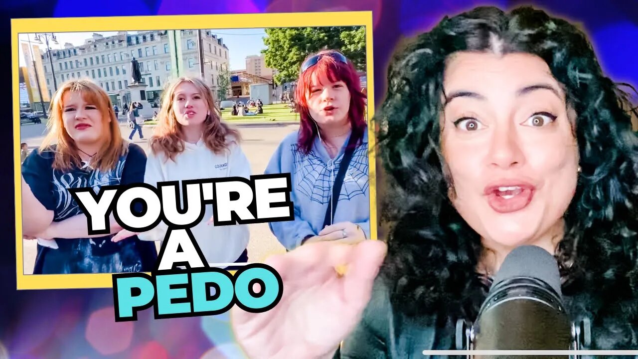 SCOTTISH Youth on TRANS debate with billboard Chris