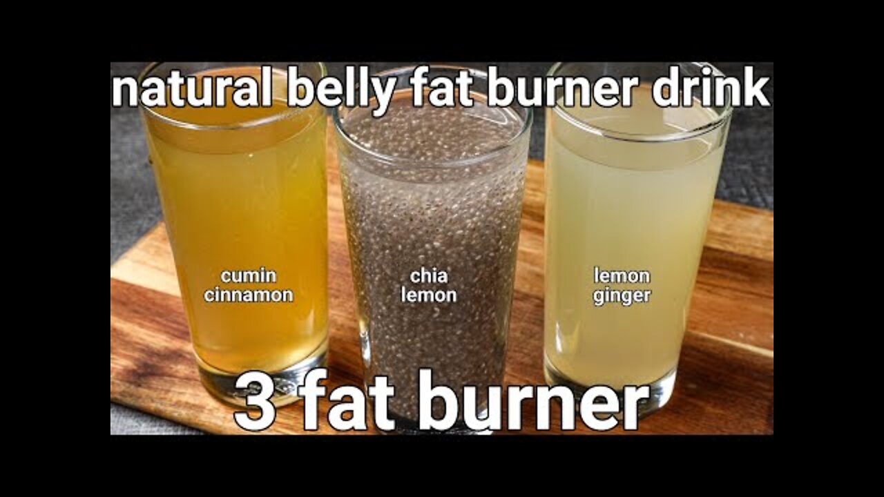 3 fat burning drink - weight loss recipes | fat burning tea | homemade drinks to lose belly fat