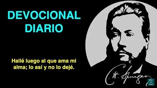 Hallé luego al que ama mi alma (Cantares 3:4) Devocional de hoy Charles Spurgeon