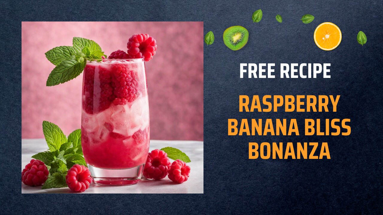 Free Raspberry Banana Bliss Bonanza Recipe 🍌🍇🌟