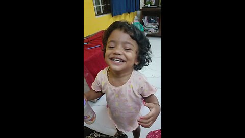 Funny Girl.. Cute Baby.. doing funny..