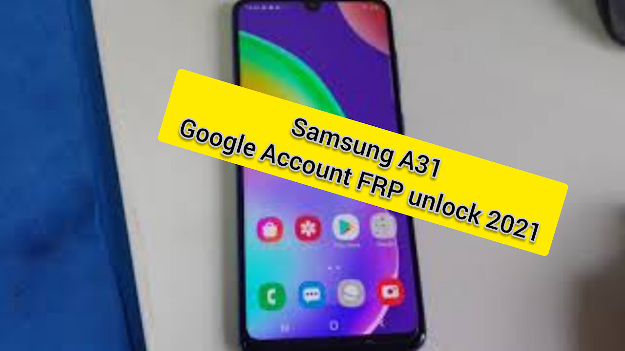 Samsung A31 FRP Unlock bypass Android 2021 Google locked account after hard reset