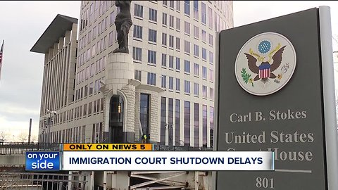 Immigration hearings in Cleveland scheduled during the shutdown are rescheduled for 2-3 years later