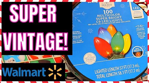 WALMART | VINTAGE LIGHTS🎄✨ | DEMO | HOLIDAY TIME CHRISTMAS LIGHTS | #walmart