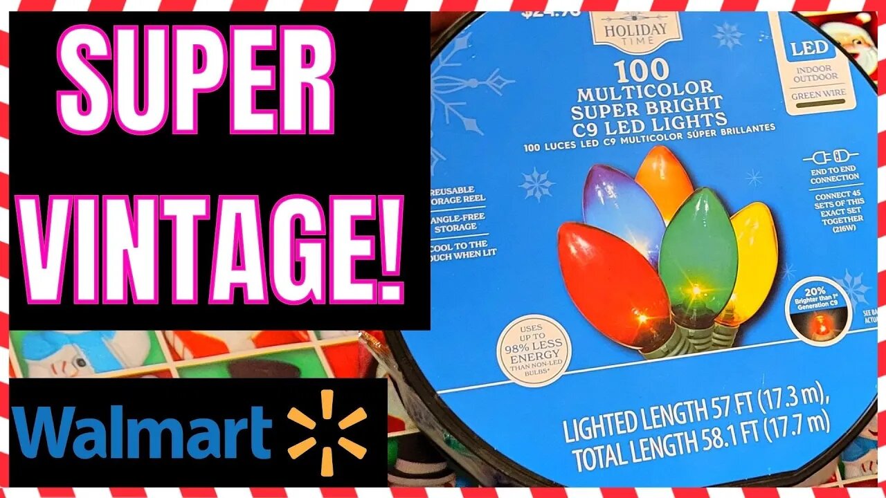 WALMART | VINTAGE LIGHTS🎄✨ | DEMO | HOLIDAY TIME CHRISTMAS LIGHTS | #walmart