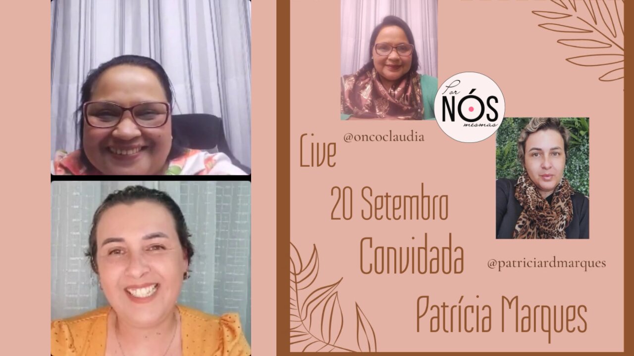 #Live Por NÓS Mesmas | Como estou após o diagnóstico de Cáncer | 20 de Setembro