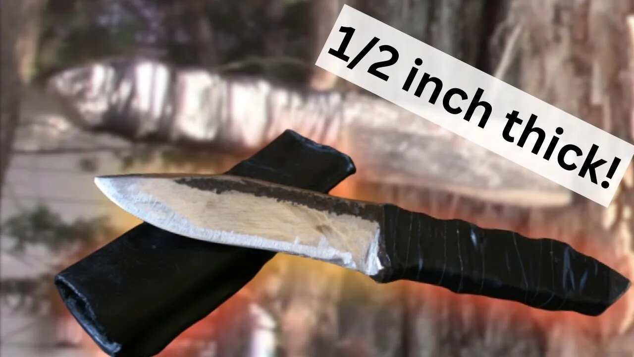 MASSIVE fighting knife with basic tools