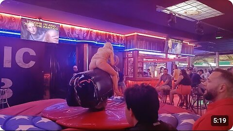 Hilarious Mechanical Bull Riding Fail | Funny Girl's Wild Ride in Benidorm