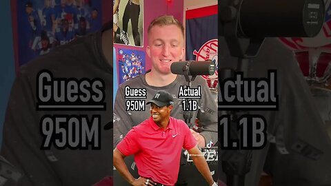 Bronny James is worth how much?! Play along! #shorts #networth #podcast #bronny #tigerwoods