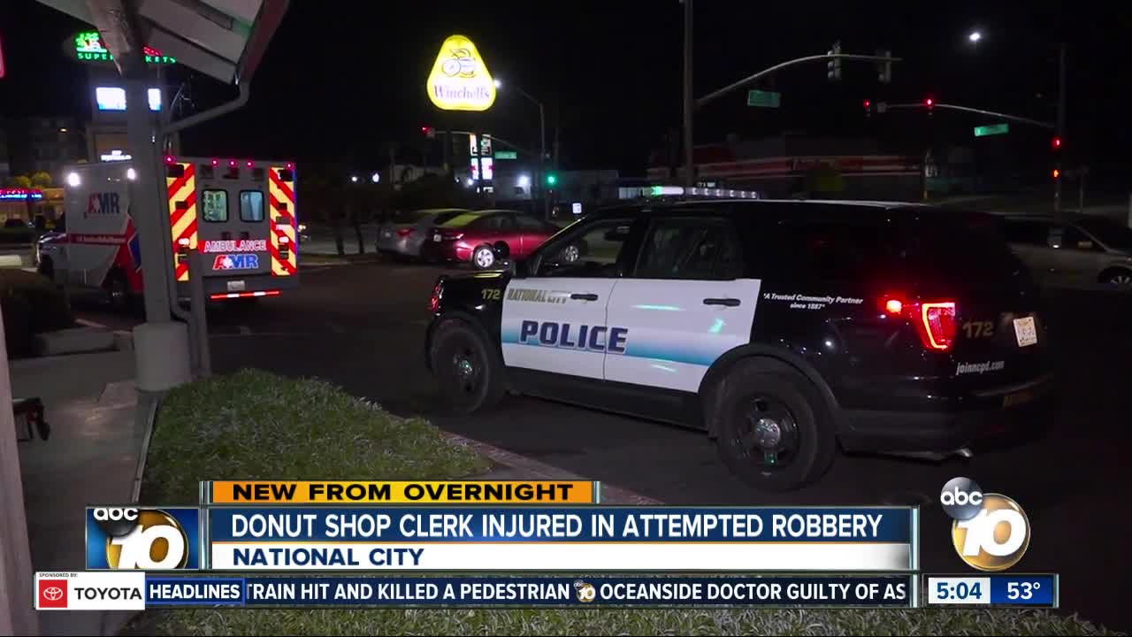 National City donut shop worker pistol-whipped during robbery