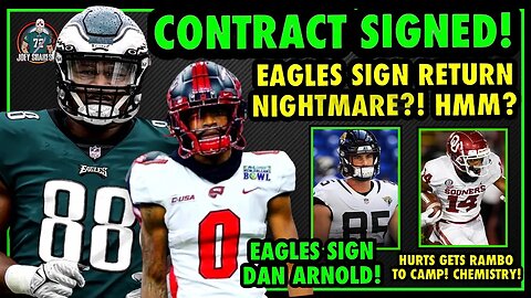 JALEN CARTER CONTRACT SIGNED! JAYDEN HALL SPECIAL TEAMS NIGHTMARE!? RAMBO! EAGLES SIGN TE! BOOM!