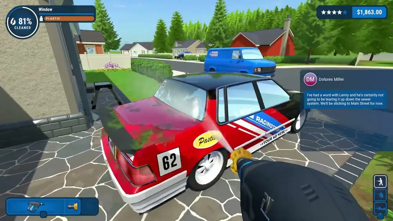 Power wash simulator part 9 Race car wash