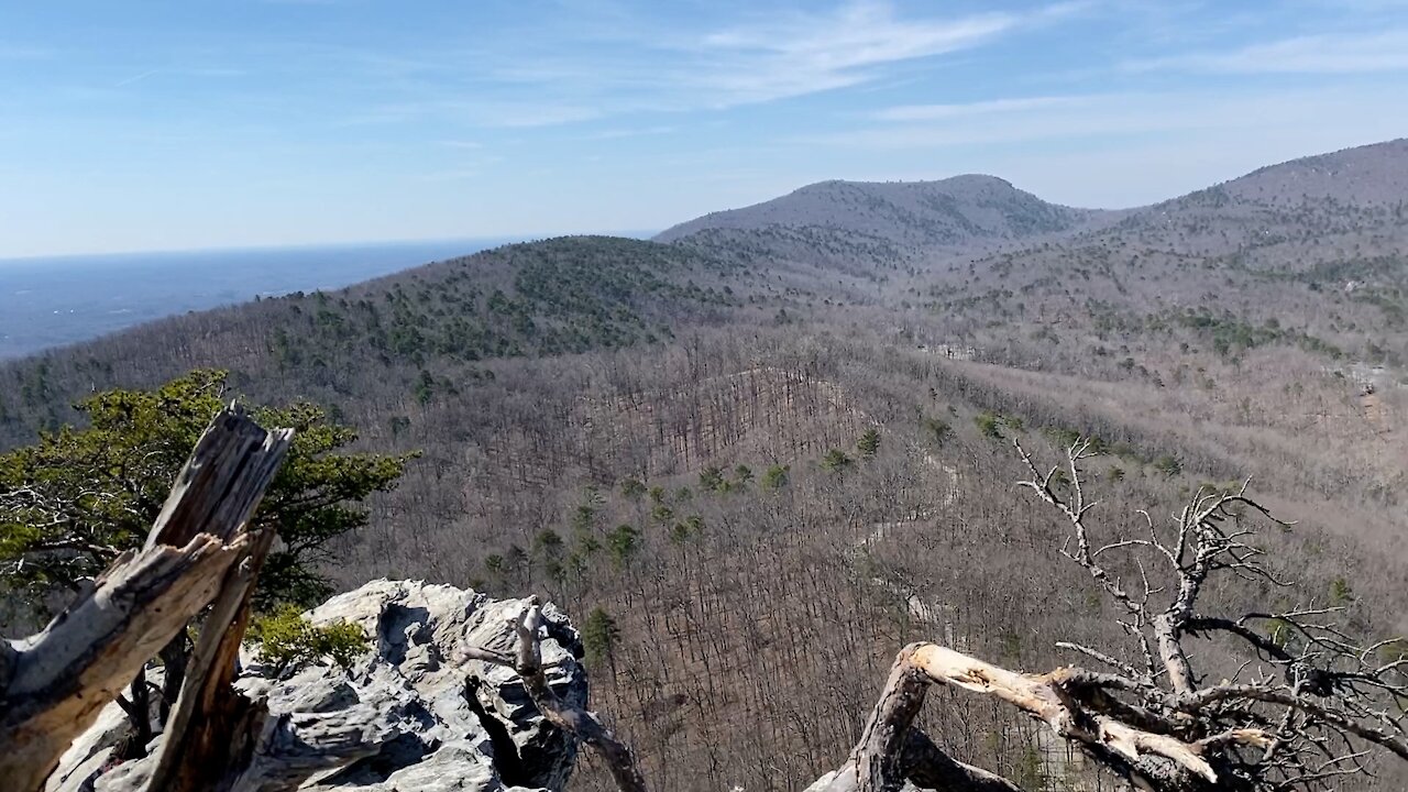 Hiking tour of Hanging Rock State Park, NC