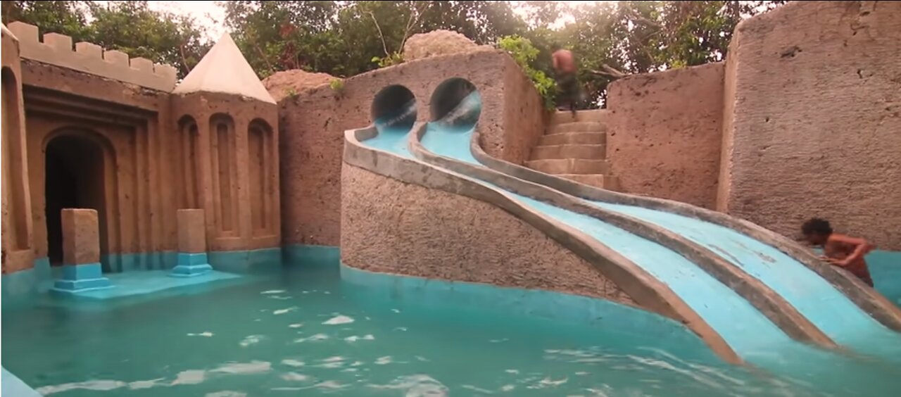 HUMAN MIRACLES | 155 Days Building 1M Dollars Water Slide Park into Underground Swimming Pool House