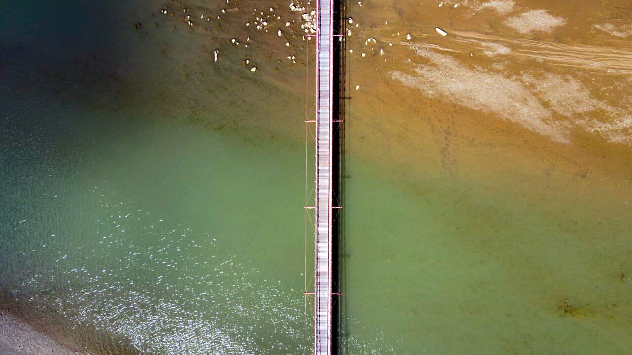 Gangkou Suspension Bridge 港口吊橋 🇹🇼 (2021-10) {aerial}