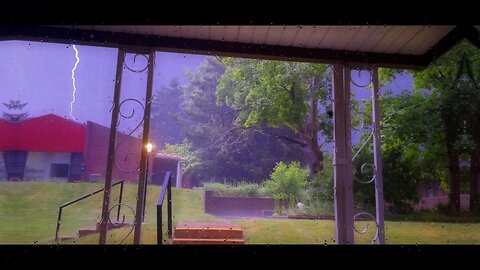 Quieter talking while watching a strange, electrifying thunderstorm