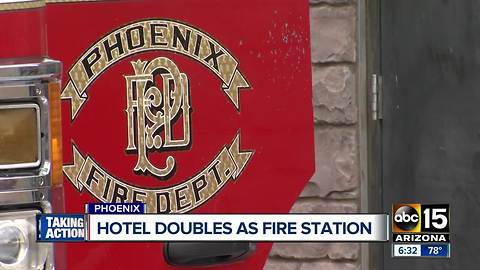 Hotel doubles as fire station to decrease response times