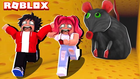 RATO ASSUSTADOR ! Roblox - Cheese Escape Horror