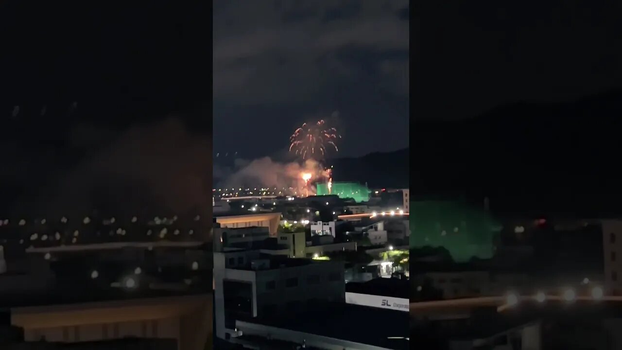 금호강에서 축제?불꽃놀이
